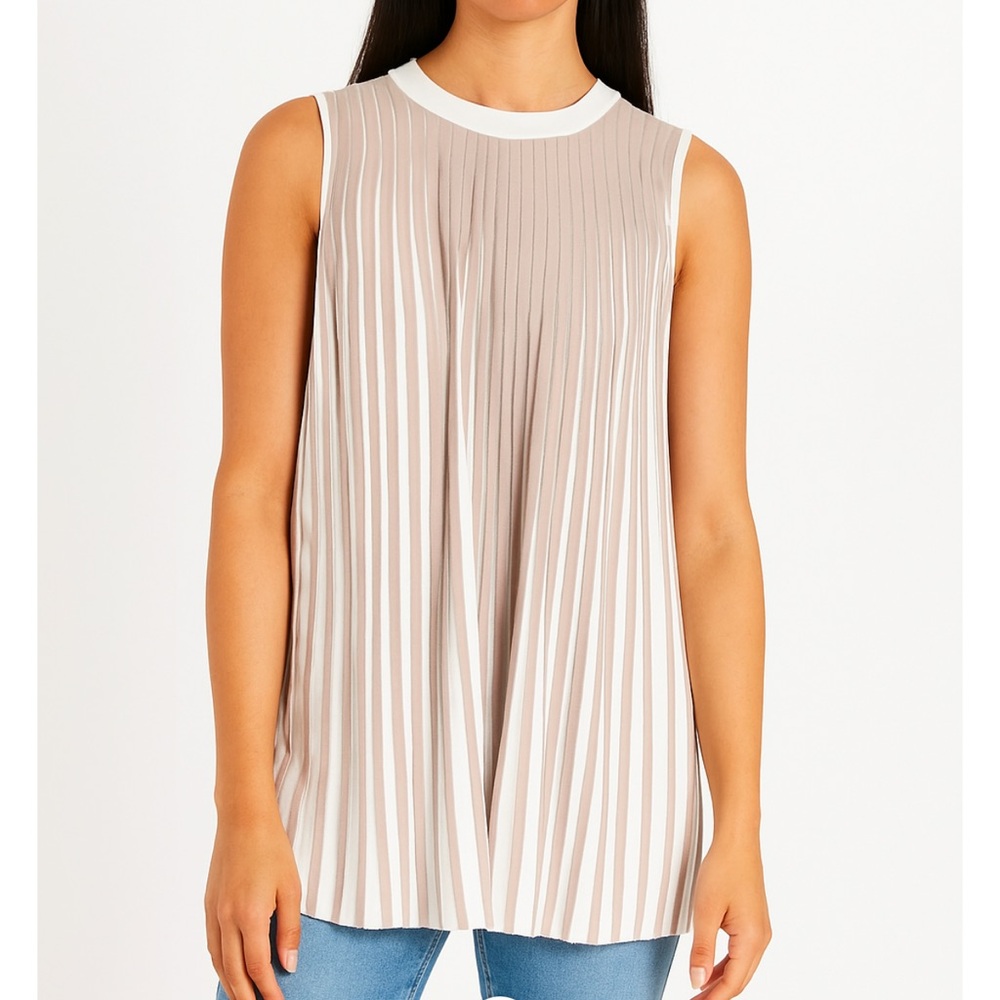 COS Sleeveless Pleated Blouse Size 6